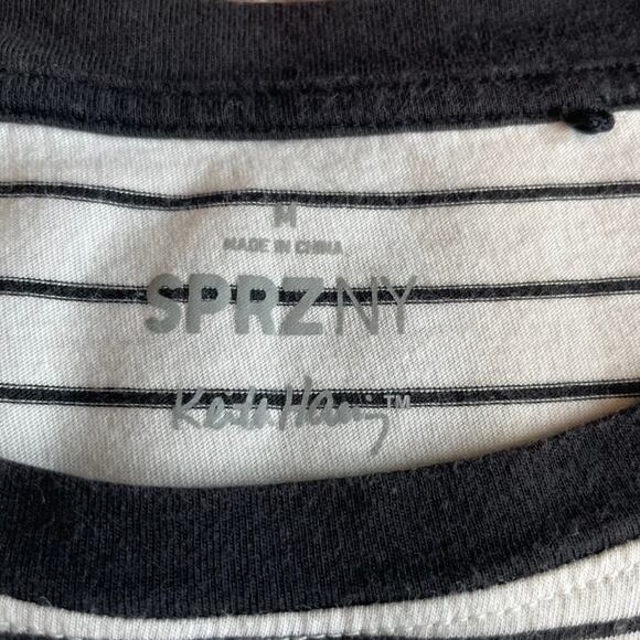 SPRZ NY Keith Haring x Uniqlo Women's Striped Heart Tee, size Med - Picture 5 of 7